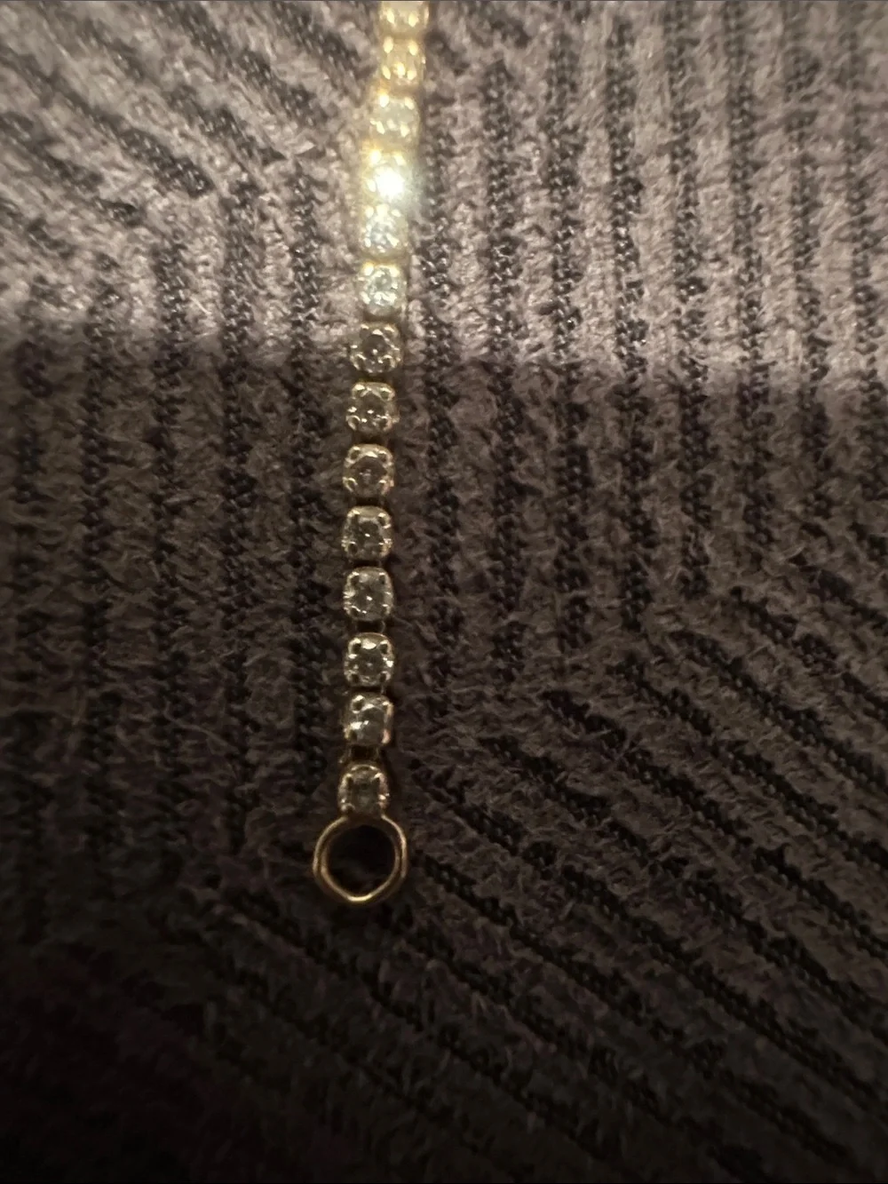 14 K Gold. 1 Carat Total weight natural diamond    Tennis bracelet